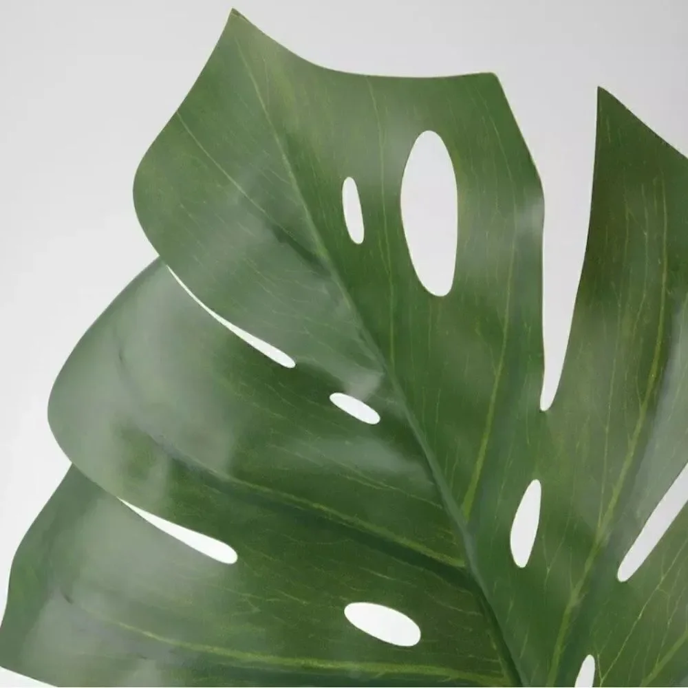 2 NEW IKEA Smycka Artificial Leaf Monstera/green 31 ½
